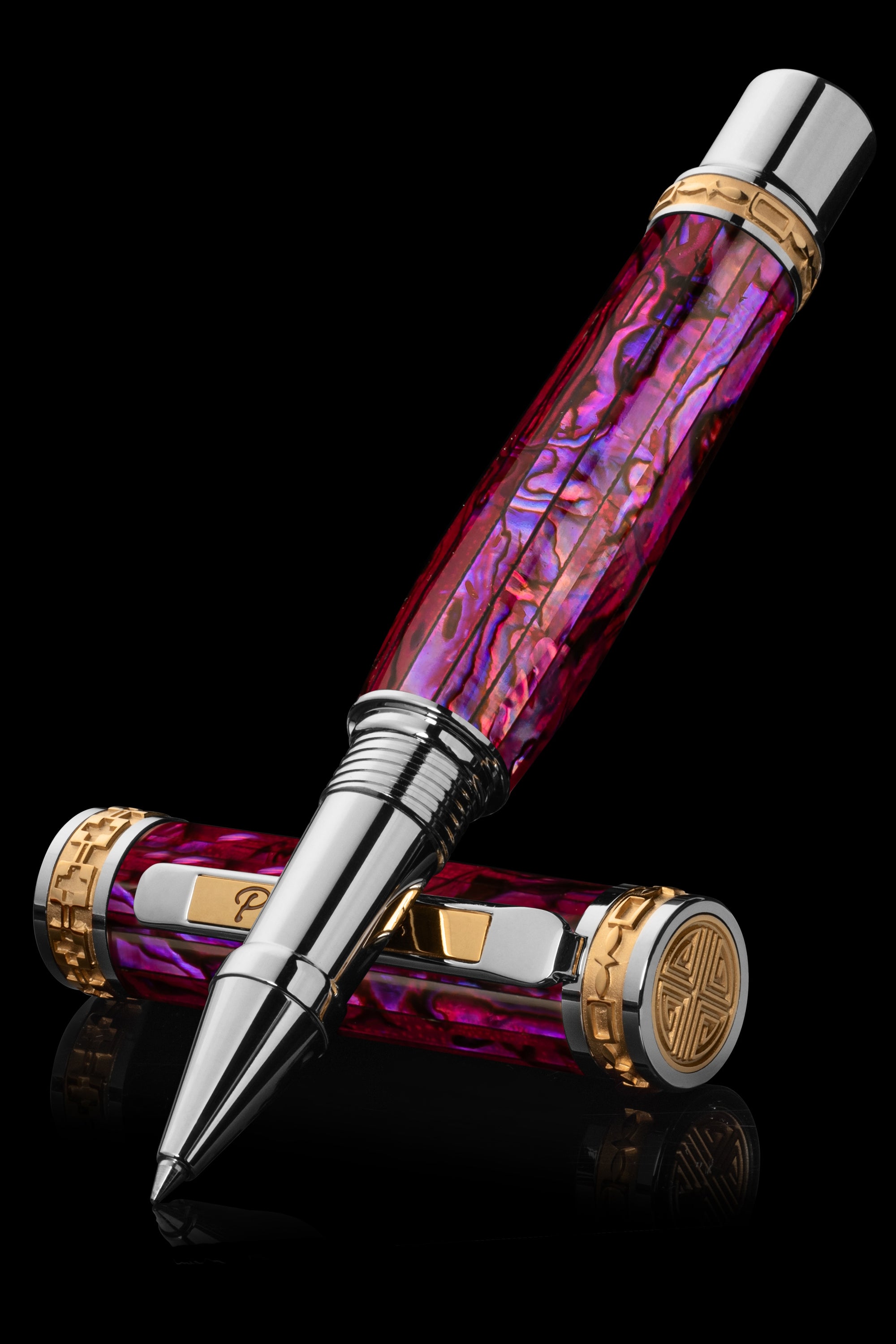 Closer LUXE Pink Abalone Shell Rollerball Pen