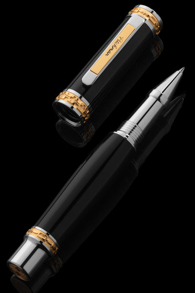 Pitchman Closer in Premium Black Resin Rollerball Pen