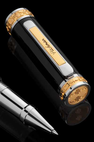 Pitchman Closer in Premium Black Resin Rollerball Pen