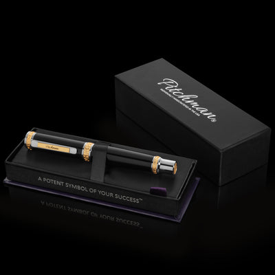 Pitchman Closer in Premium Black Resin Rollerball Pen