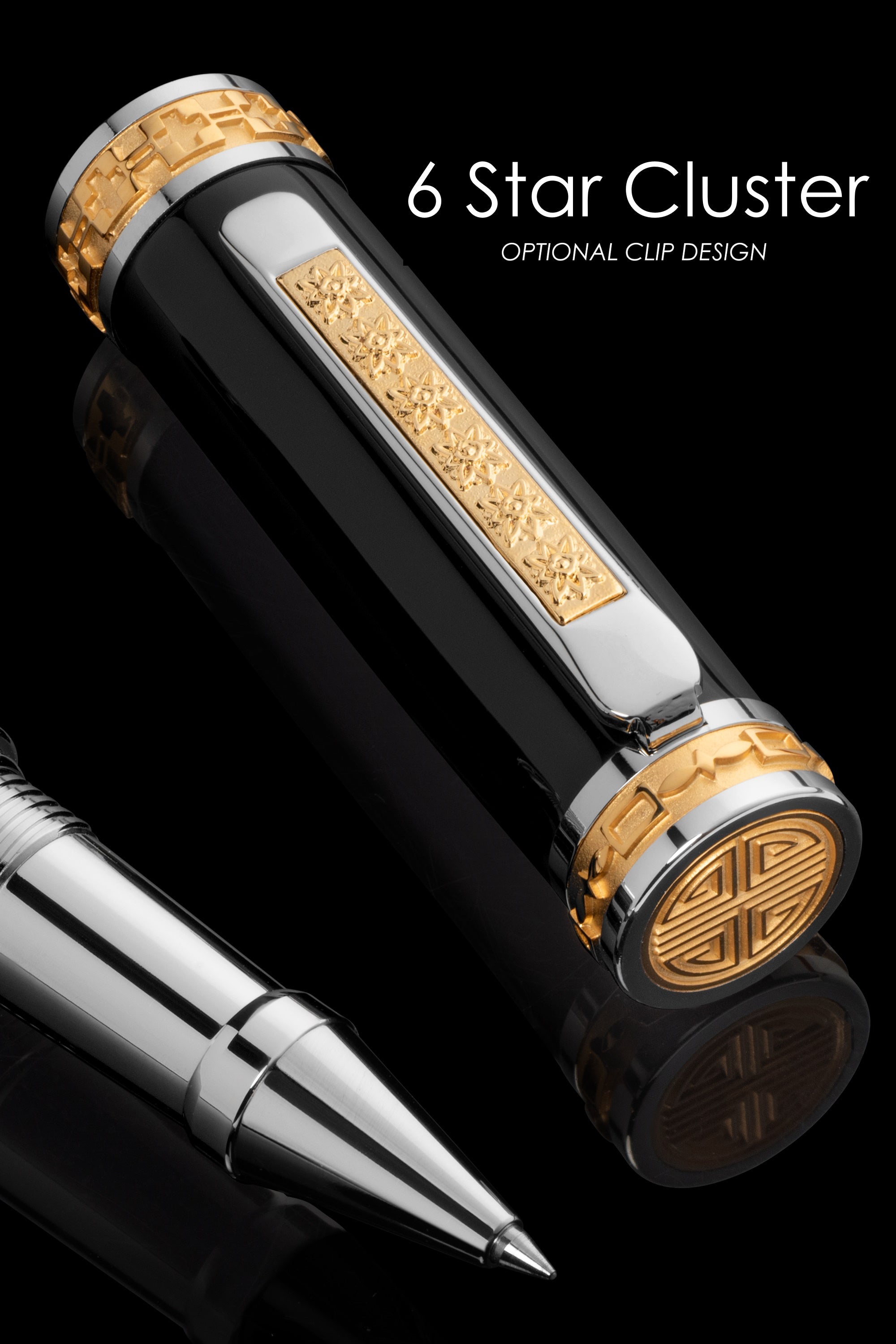 Pitchman Closer in Premium Black Resin Rollerball Pen