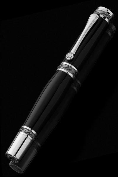 Pitchman Tycoon Lustrous Black Fountain Pen