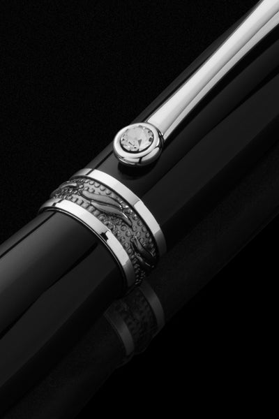 Pitchman Tycoon Lustrous Black Fountain Pen
