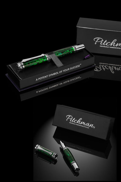 Pitchman Tycoon Lustrous Black Fountain Pen
